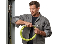 Câble de mise à la terre vert et jaune 16 AWG avec borne annulaire M3, longueur personnalisable