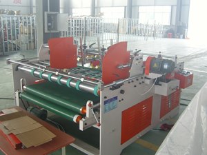 Máquina encoladora semiautomática tipo prensa para cajas de cartón corrugado, máquina para hacer cajas, máquina para pegar cajas - Product Image 2