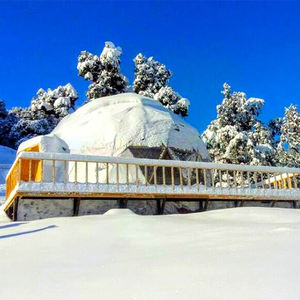 Tente dôme géodésique transparente en PVC, imperméable, pour glamping de luxe, type igloo, pour événements - Product Image 1