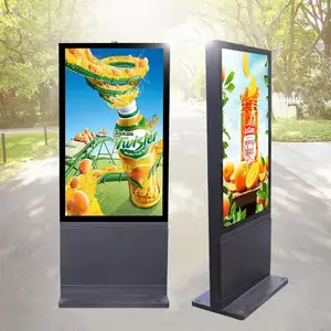 High Brightness 32/43/49/55/65 Inch Digital Advertising Totem Screen LCD Outdoor Display Screen Waterproof