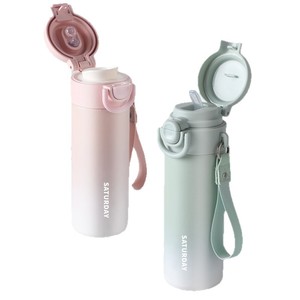 Saturday Insulated Water <b>Bottle</b> 316 Stainless Steel Portable For Students And Women - Product Image 5