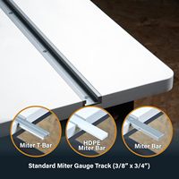 Dessus de table de toupie de précision 24in X 32in avec plaque d'insertion et anneaux 24in X 32inPhénolique Gabarit pour trousse à outils pour le travail du bois