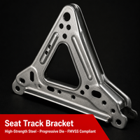 Clip de fixation à ressort estampé personnalisé pour automobile, type U, pour rail de siège en profil C, noir phosphaté, zingué, PPAP, OEM