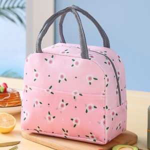 Sac à déjeuner en tissu Oxford à motif pastoral, sac isotherme portable, boîte à bento, porte-repas pour étudiants, sac pour employés de bureau - Product Image 3