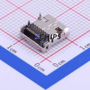 USB-306A-B-SU USB Connector SMD Connector ( Connector Type: Type-C )( Gender: Female )( Mounting Type: Horizontal Mount ) - Product Image 2