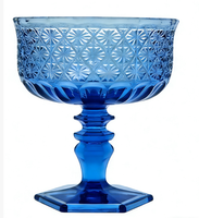 Verres à vin modernes vintage en verre massif de couleur unie faits à la main avec un pied en relief coloré, verres à boire, verres à glace