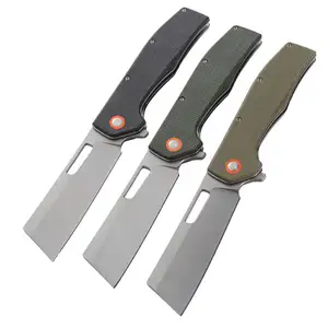 Handwerkzeuge hochwertige D2 Stahlklinge Micarta Tasche Edc tragbares Defensives Überleben Klappmesser