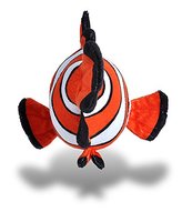 Jouets en peluche de poisson-clown doux de 10 pouces pour enfants, cadeau, poisson-clown en peluche, animal marin en peluche, jouets oreiller, poisson-clown en peluche personnalisé