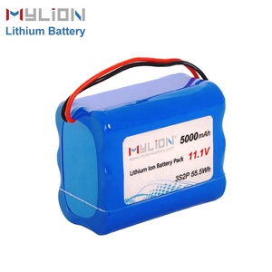 OEM 11.1V 5000mAh 55.5Wh 18650 Li-ion Battery Pack with BMS, UN38.3 MSDS - Product Image 2