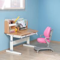 Table d'étude pour enfants en bois massif moderne OEM |   Bureau ergonomique réglable en hauteur avec étagère de rangement, écologique, pour chambre à coucher, bureau à domicile