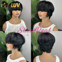 Perruques Courtes Pixie en Cheveux Humains Naturels Bruts en Gros – Fournisseurs de Perruques Courtes en Cheveux Humains Sans Colle pour Femmes Noires