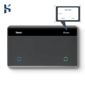 Interruptor de Luz de Parede com Display de Nome LED Padrão dos EUA Controle Remoto Inteligente Tuya WiFi Interruptor Touch Alexa Luxuoso - Product Image 6