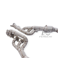 Collecteurs d'échappement isolés en acier inoxydable pour Ford Mustang Dark Horse 5.0, avec downpipe haute performance pour l'amélioration de la puissance de l'échappement automobile