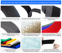 Doppelseitiges Klebeband aus Nylon und Polyester mit Klettverschluss, Hochleistungs-Selbstklebender Verschlussaufkleber für Zuhause, Büro, Auto, DIY