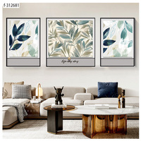 Pintura en Lienzo de Hojas Doradas y Negras, Pósteres y Grabados Nórdicos de Mármol, Arte de Pared para Decoración del Hogar, Pintura de Porcelana de Cristal