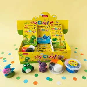 Lot de 12 kits de <span class=keywords><strong>pâte</strong></span> <span class=keywords><strong>à</strong></span> <span class=keywords><strong>modeler</strong></span> <span class=keywords><strong>à</strong></span> séchage <span class=keywords><strong>à</strong></span> l'air sur le thème des animaux, boîte créative et éducative légère pour cadeaux - Product Image 2