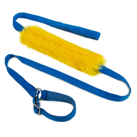 Jouets pour chiens en coton pelucheux colorés personnalisés, accessoires pour animaux de compagnie, laisse en polaire tressée, jouet en peluche doux 3-en-1 pour l'agilité