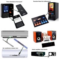 Usinage CNC de précision personnalisé Panneau de commande d'instruments électroniques Amplificateur Panneau avant Façade Panneau avant en aluminium