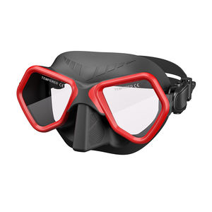 Masque de plongée profonde certifié CE en silicone 65CC à faible volume avec lentille en verre trempé - Product Image 3