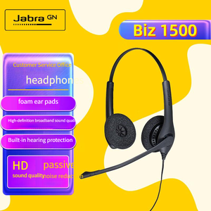 Casque <span class=keywords><strong>Jabra</strong></span> BIZ 1500 Duo <span class=keywords><strong>QD</strong></span> pour centre d'appels et opérateurs de service client, réduction active du bruit, son de qualité studio, tactile, supra-auriculaire - Product Image 2