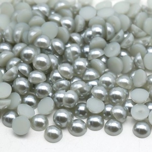 Wholesale 2mm 3mm 4mm 5mm 6mm 8mm 10mm 12mm Colorful <strong>Plastic</strong> Pearl Abs Flat Back Bean Pearl Half Round <strong>Beads</strong> Pearl for DIY - Product Image 4