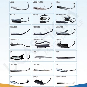 Sistema de <span class=keywords><strong>escape</strong></span> completo para motocicleta y scooter, silenciador de <span class=keywords><strong>escape</strong></span> original de fábrica, tubo intermedio - Product Image 5