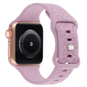 Cinturino in Silicone inciso al Laser per orologio <span class=keywords><strong>apple</strong></span> <span class=keywords><strong>Watch</strong></span> personalizzato 38 40 41mm 42 <span class=keywords><strong>44</strong></span> 45 49mm - Product Image 4