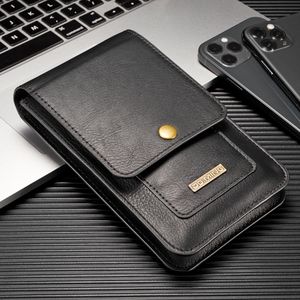 6.5 Inch Universal Outdoor Phone <strong>Bag</strong> Case for <strong>Smartphone</strong> Genuine Leather Wallet Pouch Belt Clip Multifunction Cases Pocket - Product Image 3