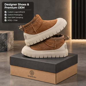 Zapatos de Diseñador de Lujo para Hombre y Mujer, Botas de Invierno de Gamuza Camel de Alta Calidad, Zapatillas Nuevas - Product Image 1