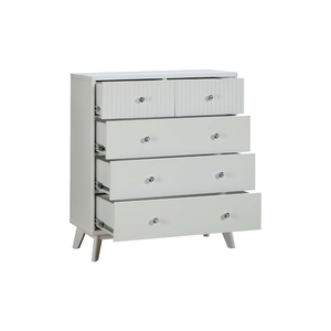 Collection EVEREST Meubles de maison Design minimaliste et moderne Commode à 5 tiroirs Best Seller Armoire de salon en bois massif - Product Image 4