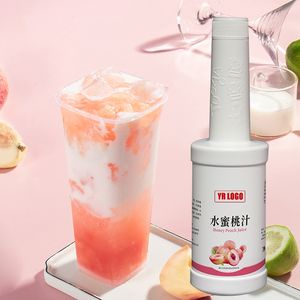 Peach Concentrate <b>Syrup</b> for Bubble Tea <b>Slush</b> Wholesale High Concentration Colored Juice <b>Syrup</b> Bottle Ready Use 12 Months Shelf - Product Image 3