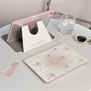 Suitable for iPad Air 7 <b>Tablet</b> Case, 720° Tri-Fold Rotatable, with Pen Slot, Stylish and Drop-Resistant Protective Cover - Product Image 1