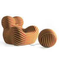 Style moderne à la mode enfant et mère chaise boule chaise personnalité tissu en fibre de verre chaise en forme spéciale canapé paresseux