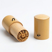 Fouet à matcha Chasen en bambou naturel avec logo OEM et cuillère Chashaku pliable