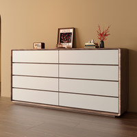 Buffet de style nordique en bois massif, moderne et minimaliste, résistant à la moisissure, pour entrée et salon, meuble de rangement pour la maison