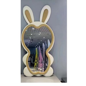 Nordic Style Custom Irregular Shaped Arched Full Length <b>Mirror</b> HD Glass Modern Design <b>Freestanding</b> & Wall Mounted Dual Use - Product Image 6
