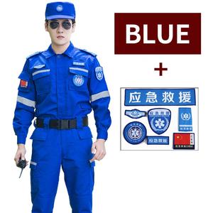 Nuevo Traje de Rescate de Emergencia, Traje de Entrenamiento de <span class=keywords><strong>Seguridad</strong></span> de Primavera, Traje de Bombero, Atuendo de <span class=keywords><strong>Seguridad</strong></span>, Traje Personalizado - Product Image 3