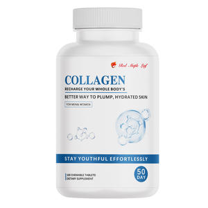 Tabletas Masticables <span class=keywords><strong>de</strong></span> Colágeno, Péptidos Hidrolizados Multivitamínicos, Soporte para Cabello, Piel y Uñas, Tónico Nutritivo, Suministro a Granel con Certificación GMP - Product Image 1