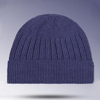 Gorro de Punto Unisex de Color Sólido, Lana Acrílica de Alta Calidad, Transpirable, Impermeable, Cálido, Informal, para Invierno, Viajes, Adultos