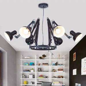 <span class=keywords><strong>Lustre</strong></span> <span class=keywords><strong>poulpe</strong></span> télescopique nordique créatif loft américain araignée noire magasin de vêtements <span class=keywords><strong>lustre</strong></span> de salon - Product Image 3