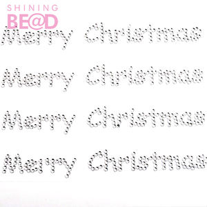 Joyeux anniversaire/anniversaire/cristal auto-adhésif lettre acrylique strass autocollant pour cartes de mariage joyeux noël - Product Image 2