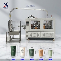 Máquina Automática para Fabricar Vasos de Papel, Máquina Formadora de Vasos Desechables para Café y Té con Doble Recubrimiento de PE