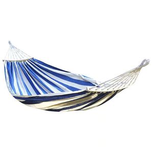 Hamaca <span class=keywords><strong>de</strong></span> Lona Anti-Vuelco, Hamaca Doble para Acampar al Aire Libre con Palo <span class=keywords><strong>de</strong></span> Madera Curvado y Diseño <span class=keywords><strong>de</strong></span> Pico <span class=keywords><strong>de</strong></span> Pato para Jardín, Parque - Product Image 5
