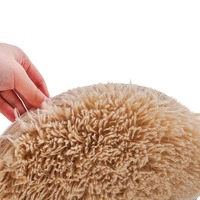 Coussin chauffant électrique pour chien Luby, avec prise USB, rayé, mignon, en peluche, rond, avec charge USB, pour dormir