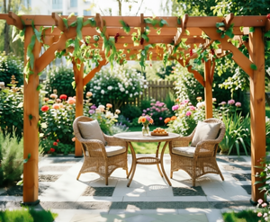 Pérgola <span class=keywords><strong>de</strong></span> <span class=keywords><strong>Madera</strong></span> Ecológica a Precio Económico, Personalizada con <span class=keywords><strong>Madera</strong></span> <span class=keywords><strong>de</strong></span> Abeto Chino, Impermeable, con Certificación FSC y 5 Años <span class=keywords><strong>de</strong></span> Garantía - Product Image 4