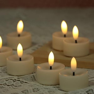 Lot de 4 bougies LED rechargeables avec base de charge, télécommande, flamme 3D pour mariage, maison, décoration de Noël - Product Image 5