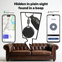 Traceur localisateur certifié MFi Google Find My Find Hub pour clés, bagages, animaux de compagnie avec suivi mondial