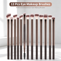 Benutzerdefiniertes Logo 20-teiliges Professionelles Doppelkopf-Make-up-Pinsel-Set Synthetikfaser Kabuki Puder Lidschatten Pinsel
