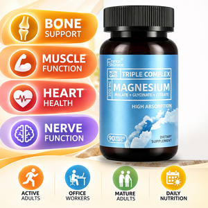 Suplemento de Triple Magnesio Vitamin Shecome para Adultos, Mejora los Músculos, Nervios y Energía, Cápsulas Herbales de Triple Magnesio - Product Image 2