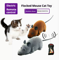 Jouet électrique amusant pour chat, souris simulée télécommandée sans fil, protection de l'environnement, dessin animé moderne